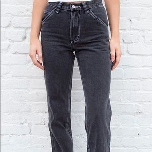 Brandy Melville Crispina Jeans, Black, Size Small